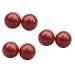 FRCOLOR 6 STK Handblock play rolling ball massage manual massage balls Stressball massage ball Chinese style massage ball rosewood handball fitness ball on the wrist Red