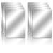 8 Pieces School Shatter Proof Plastic Mirrors 4 x 6 Inch Square Mirror Tiles with Soft Round Corners Double-Sided Protective Film Mirror Sheets Art and Craft Supply for Classroom