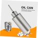 Zerodeko 1pc Stainless Steel Oil Pot Stainless Steel Container Condiment Container Dust-proof Oiler Sauce Dispenser Jar Metal Oil Bottle Oil Container Soy Sauce Bottle Cylindrical - Buy Online on GoSupps.com