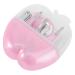 FRCOLOR Mirroraid Nail Trimming Kit 8 in 1 Double Bun Nail Kit Camping Accessory Mirrors Nail Kit Nail Trimmer Deer Antler Headband Nail Clipper Kit Pink Manicure medium Pink