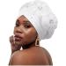 Woeoe Black Rhinestone Head Wrap with Flower Pearls - Twisted Head Turban for Women and Girls - Buy Online on GoSupps.com