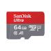 SanDisk 64GB Ultra microSDHC UHS-I Memory Card with Adapter - 120MB/s, C10, U1, Full HD, A1, Micro SD Card - SDSQUA4-064G-GN6MA Previous Generation 64GB