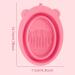 Buy Foldable Silicone Makeup Brush Cleaning Mat & Bowl - Pink Brush Cleaner Pad for Sponges | International Shipping Available - Buy Online on GoSupps.com