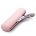 FERYES Travel Makeup Brush Holder  Magnetic Anti-fall Out Silicon Portable Cosmetic Face Brushes Holder  Soft and Sleek Makeup Tools Organizer for Travel-Pink