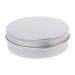 GUMEI 5-120ml Empty Aluminum Cosmetic Pot Tin Silver Tin Container Round Box with Lid
