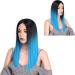 HBINGBING Blue Straight Long 20 Synthetic Lace Front Wig - Heat Resistant Fiber for All Women - Buy Online on GoSupps.com