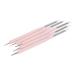 Buy Anself 5pcs 2-Way Nail Art Dotting Tools | Silicone Nail Pen & UV Gel Brushes - Perfect for Nail Art - Pink - Buy Online on GoSupps.com