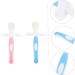 Buy SOLUSTRE Silicone Toothbrush Cleaning Brush Set for Kids - Pink Baby Brush (2 Sets) - Buy Online on GoSupps.com