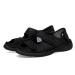 KXSM Open Toe Diabetic Sandals Adjustable Closure Edema Shoes Wide Fit Large Size Arthritis Swollen Feet Footwear Comfortable Breathable Great for Sensitive Diabetic Arthritis Edema Black 38 38 Black