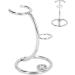 Stainless Steel Shaving Brush & Razor Stand - Men's Razor Tool Holder for Secure Storage (Silver) - Buy Online on GoSupps.com