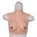 Knobco silicone breasts in the high collar -style fake chest soft cotton filler suitable for mastectomy halloween cosplay weddings masked balls (color: yellow skin size: b 1010g) b 1010g yellow skin