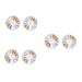 minkissy 6 Boxes DIY Fingernail Patch Manicure Accessories Rhinestones Clay Flower Accessories Bride Appliques Embellishments Nail Decor Gold Decor Rivet Decoration Flash 3d Metal Nail