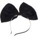 Minkissy Huge Bow Headband Candy Colored Hair Hoop Party Props Lovely Large Bowknot Hairband Party Props for Woman Girl(Black) - Buy Online on GoSupps.com
