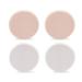 WOIWO 4 PCS Makeup Powder Puff Makeup Blender Beauty Sponge Fit for Liquid Creams and Powders (2 Pcs Skin Color+ 2 Pcs White Color)