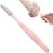 Eventerde Foot Rasp Foot File | Long Handled Toe Cleaning Brush Foot File Shower Foot Scrubber Skin Removal Foot File Callus Remover Long Handled Toe Brush for Wet and Dry Feet Pink - Buy Online on GoSupps.com