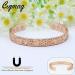 Cigmag 9X Lymphatic Drainage Copper Magnetic Bracelet | Rose Gold Crystal Plum | Adjustable Cuff Bangle for Women | Ultra Strength Magnet | Gift Box Included - Buy Online on GoSupps.com