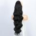 Luovce Synthetic Ponytail Extension Body Wave Drawstring Ponytail Hair Extension 24 inches #1B Colour - Buy Online on GoSupps.com