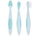 B b confort Set of 3 Toothbrushes with Case Sailor Blue