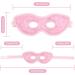 NEWGO Cooling Eye Mask Reusable Hot Cold Therapy Gel Eye Mask with Soft Plush Relief for Puffy Eyes Dark Circles Migraine Headache Sinus Pain - Pink - Buy Online on GoSupps.com