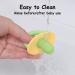 Silicone Baby Pacifier Teether 2 Pack for Babies 0-12 Months - Hands-Free Teething Relief Toys - Freezable & Chewable - Blue Yellow - Buy Online on GoSupps.com