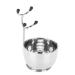 Professional Beard Shaving Set for Men | Stainless Steel Mustache Tool Bowl Stand & Brush - International Shipping Available - Buy Online on GoSupps.com