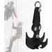 Enrilior Stainless Steel Black Grappling Hook for Climbing & Mountaineering | Outdoor Activity Rock Climbing Claw - Buy Online on GoSupps.com