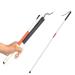 Aluminum Folding Walking Cane Stick Reflective Red for The Blind or Visually Impaired Blind Cane Folds in 4 Sections