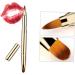 Angoily Applicator Concealer Brush Make up Double-sided Lip Brush Dual End Lip Brush Retractable Lipbrush Makeup Brushed Lip Gloss Lip Makeup Lip Printable Eyebrow Brush 14.5*1*1cm Golden - Buy Online on GoSupps.com