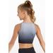 Balera Girls Ombr Crop Top for Dance - Sleeveless Crew Neck, High Support - Watermelon Medium - Buy Online on GoSupps.com