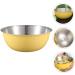 ABOOFAN Egg with Scale Stainless Mixing Bowls Containers with Lids Serving Dishes for Entertaining Steel Dip Bowls Kitchen Storage Bowl Fruit Storage Basin Stainless Steel 19X19CM As Shown - Buy Online on GoSupps.com