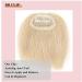 Elailite Irregular Style Human Hair Fringe Bangs Clip in Extension - #60 Platinum Blonde - Buy Online on GoSupps.com
