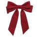 Bowknot Hair Clip Velvet Hair Bow Clips Large Satin Ribbon Bow Hairpins Bow Hair Barrette for Party Hair Accessories Red