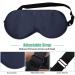 3 Pack Silk Sleep Mask Set - Adjustable Strap, 100% Pure Silk Eye Mask for Sleeping - Blocks Light, Reduces Puffy Eyes - BeeVines Gifts - Buy Online on GoSupps.com