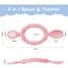 Vicloon Silicone Baby Spoon and Fork Set - Self Feeding Utensils for Infant Toddler Children | Weaning 6 Months and Up | Blue & Pink - Buy Online on GoSupps.com