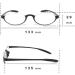 Mcoorn Reading Glasses (2 Pack) - Flexible Lightweight Half Rim Glasses for Men & Women - 1.5x with Case - Black & Grey - Buy Online on GoSupps.com