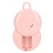 Mini cleaning case for toothbrush silicone band easy to use USB charger cleaning case for toothbrush from ABS light and portable with cord pink