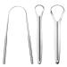GNHG 3-pack tongue tongue cleaner tongue scraper made of stainless steel usable tongue brush for mouth cleaning easy to clean u-shaped tongue scraps made of stainless steel