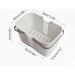 Dajidafu Shower Basket - Multifunctional Plastic Cleaning Bag with Handle for Bath Linen and Laundry | White Dormitory Accessories - Buy Online on GoSupps.com
