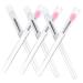 6pcs Silicone Lip Brush with Lid Portable Lipstick Silicone Lipstick Brush Silicone Lip Mask Spoons Makeup Tools Eyeshadow Lipstick Lip Mask Applicator