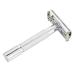Premium Double Edge Silver Hand Razor for Men - Includes Case | Perfect Beard Grooming Tool - Buy Online on GoSupps.com