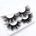 2 Pairs Fluffy Mink Fake Lashes Short Messy Wispy Natural Eyelashes Hamdmade Real 3D Mink Eyelashes Makeup False Lashes (Q-02)