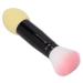 Verdant Touch Blush Brush Face Blush Powder Brush Double Ended Makeup Brushes Yellow Multifunctional Single Face Blush Powder Makeup Tool