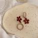 Fashion Earrings Asymmetric Acrylic Flowers Temperament Earrings Colors Red and Brown Sweet Gentle Lovely Party Banquet Jewelry Dainty Earrings Fashion Accessories - Buy Online on GoSupps.com