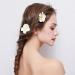 12Pcs White Hawaiian Plumeria Flower Hair Clip Set - Foam Hair Pins for Beach Wedding Party (2.4 Inch) - Buy Online on GoSupps.com