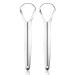2 Pack Tongue Scraper Stainless Steel Reduce Bad Breath for Adults Kids Oral Care