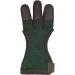 ArcheryMax Leather Archery Gloves - Green, Medium Size | Youth & Adult Beginner Finger Protector for Practice Shooting & Hunting - Buy Online on GoSupps.com