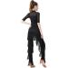 Women's Latin Dance Pants | Professional Black Fringe Practice Pants - Buy Online on GoSupps.com