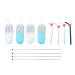 Foldable Silicone Straws Easy Cleaning Portable Foldable Silicone Straws Odorless Blue Pink Green Gray Safe for Camping Picnics