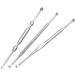 PiniceCore 3 Pieces Stainless Steel Ear Picks Wax Removal Curette Remover Cleaner Ear Care Tool