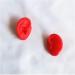 Red Silicone Ear Template - Flexible Silicone Silicone Ear Model for Acupuncture Practical Ear Picking Studs Earring Display Accessories - Buy Online on GoSupps.com